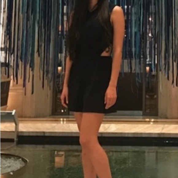 Ted Baker navy blue romper/jumpsuit with side cut outs. size 1 - Picture 1 of 7